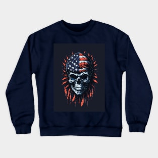 American Skull Crewneck Sweatshirt